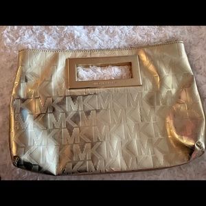 MK gold Clutch